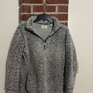 Weatherproof Gray Sherpa Jacket